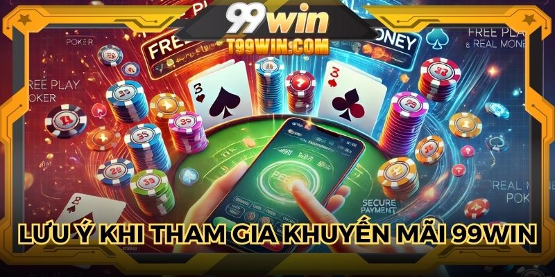Lưu ý khi tham gia khuyến mãi 99WIN